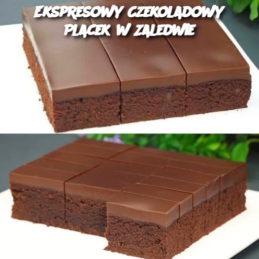 Ekspresowy Czekoladowy Placek w Zaledwie