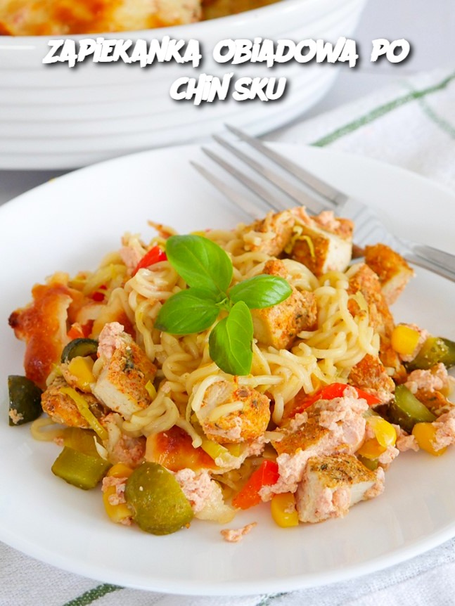 Zapiekanka obiadowa po chińsku