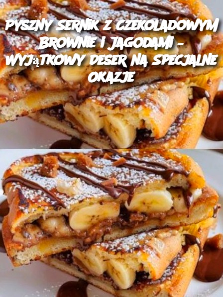 Pyszny Sernik z Czekoladowym Brownie i Jagodami – Wyjątkowy Deser na Specjalne Okazje