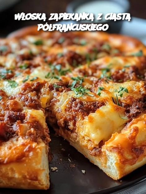 Włoska Zapiekanka z Ciasta Półfrancuskiego