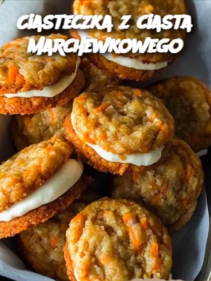 Ciasteczka z ciasta marchewkowego