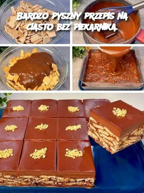 Bardzo pyszny przepis na ciasto bez piekarnika