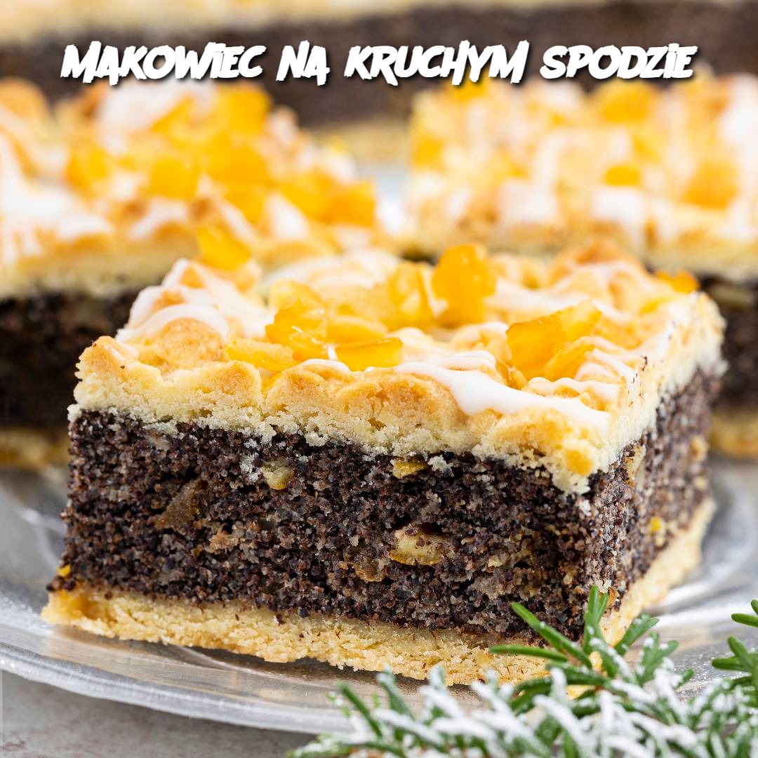 Makowiec na kruchym spodzie