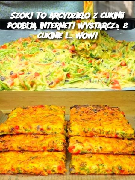 Szok! To arcydzieło z cukinii podbija internet! Wystarczą 2 cukinie i… WOW!
