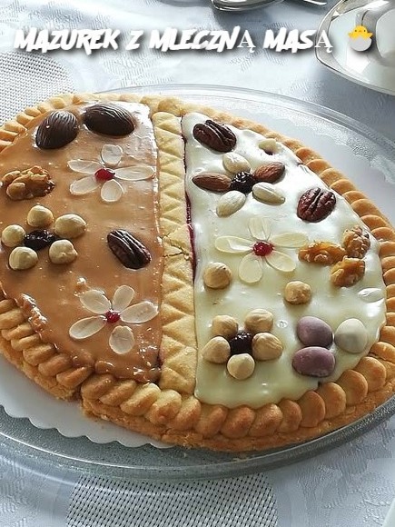 MAZUREK Z MLECZNĄ MASĄ