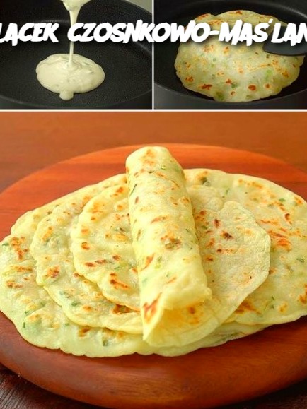 Placek czosnkowo-maślany