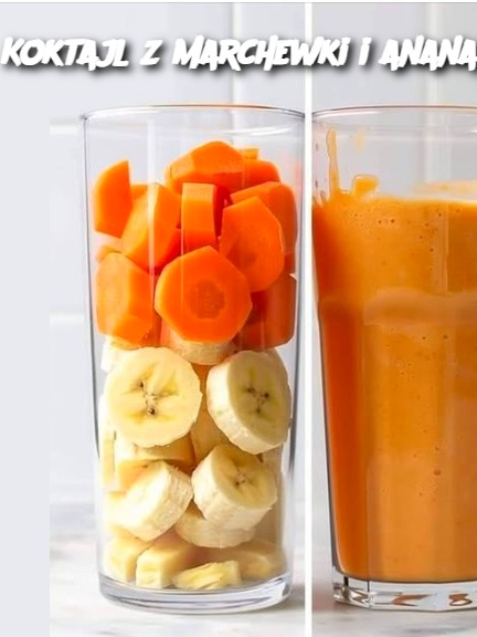 Koktajl z marchewki i ananasa