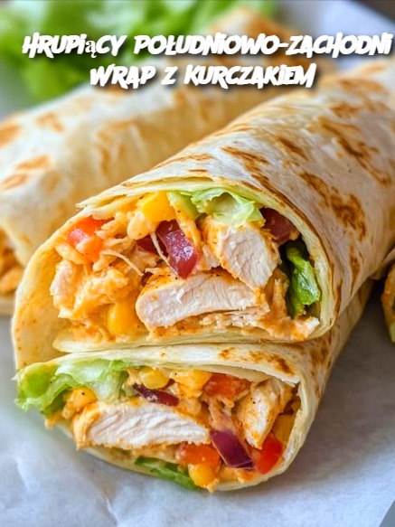 Hrupiący Południowo-Zachodni Wrap z Kurczakiem