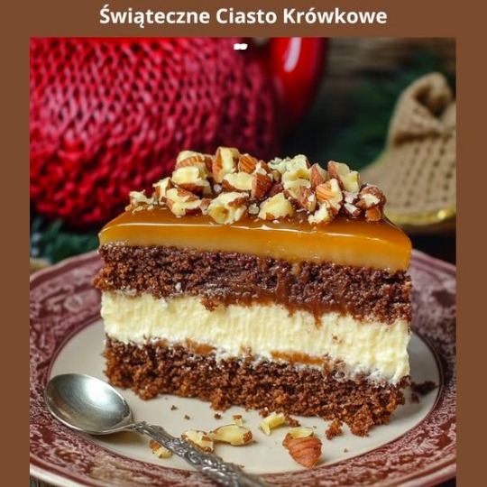 Świąteczne Ciasto Krówkowe
