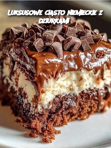 Luksusowe ciasto niemieckie z dziurkami