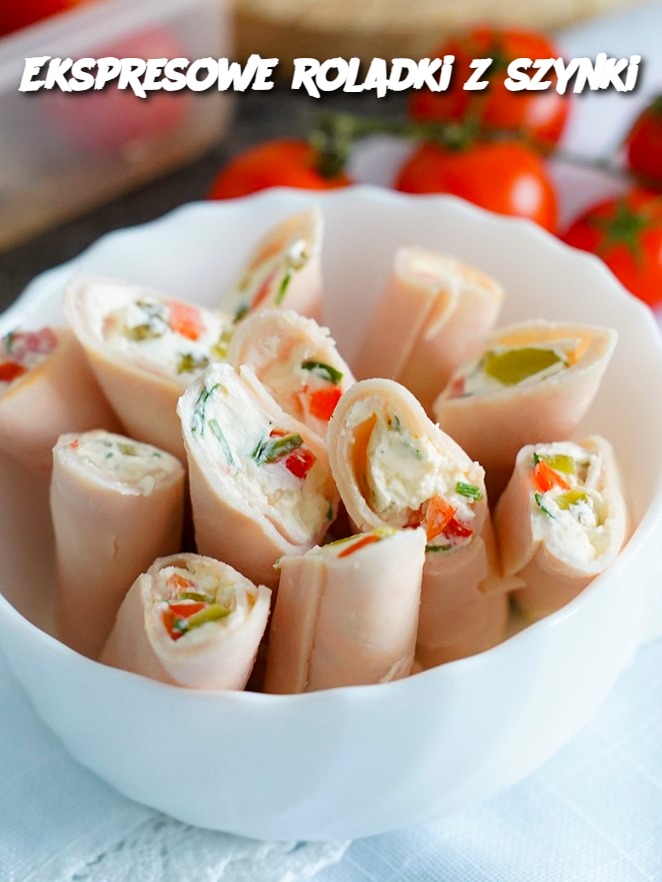 Ekspresowe roladki z szynki
