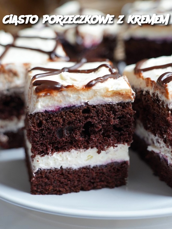 Ciasto porzeczkowe z kremem