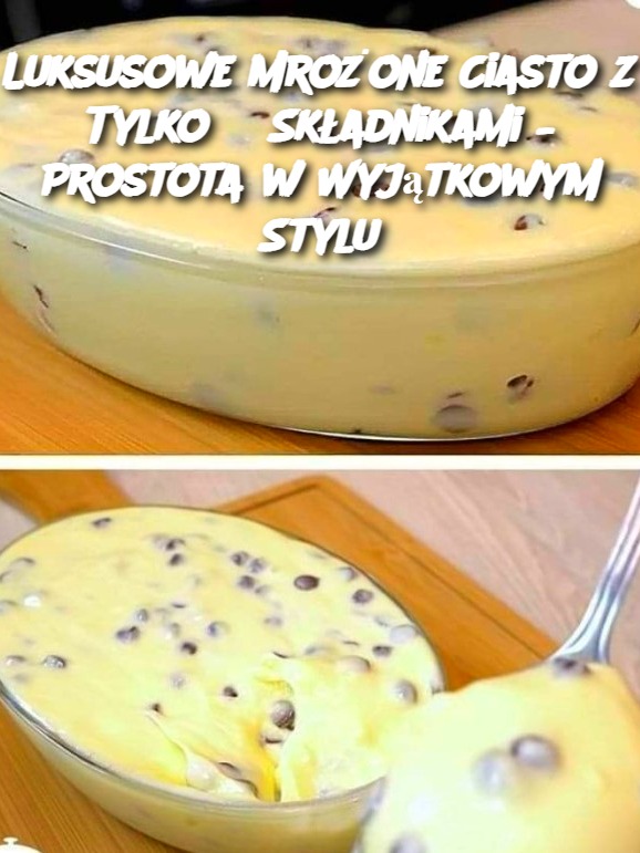 ### Luksusowe Mrożone Ciasto z Tylko 3 Składnikami – Prostota w Wyjątkowym Stylu **Wprowadzenie:** Czy marzysz o deserze, który jest szybki, łatwy w przygotowaniu, a jednocześnie zachwyci każdego, kto go spróbuje? To mrożone ciasto z zaledwie trzech składników jest idealnym rozwiązaniem! Świetnie sprawdzi się podczas upalnych dni, uroczystości rodzinnych lub jako wyjątkowy przysmak po kolacji. Jego kremowa konsystencja, delikatna słodycz białej czekolady i świeżość owoców czynią go deserem, który pozostanie w pamięci na długo. --- ### **Składniki:** - 200 g białej czekolady - 250 ml śmietany kremówki (30%) - 1 szklanka ulubionych owoców (np. malin, truskawek, borówek) --- ### **Sposób Przyrządzenia:** 1. **Rozpuszczanie czekolady:** Rozpuść białą czekoladę w kąpieli wodnej, mieszając od czasu do czasu, aż stanie się gładka i jednolita. Odstaw do lekkiego przestygnięcia. 2. **Przygotowanie śmietany:** W dużej misce ubij śmietanę kremówkę na sztywno, uważając, aby jej nie przebić – powinna być lekka i puszysta. 3. **Łączenie składników:** Do ubitej śmietany delikatnie wmieszaj przestudzoną czekoladę. Użyj szpatułki, aby masy połączyły się w jednolitą, kremową konsystencję. 4. **Dodanie owoców:** Wsyp ulubione owoce do masy i delikatnie wymieszaj, aby równomiernie się rozprowadziły. 5. **Formowanie ciasta:** Przełóż masę do formy wyłożonej papierem do pieczenia lub silikonowej foremki, wyrównując wierzch. 6. **Mrożenie:** Wstaw ciasto do zamrażarki na minimum 4 godziny, a najlepiej na całą noc, aby dobrze stężało. --- ### **Wskazówki Dotyczące Serwowania i Przechowywania:** - Podawaj ciasto prosto z zamrażarki, krojąc na eleganckie kawałki. Ozdób je świeżymi owocami, startą czekoladą lub miętą dla dodatkowego efektu wizualnego. - Ciasto można przechowywać w zamrażarce do 7 dni w szczelnym pojemniku, zachowując jego świeżość i smak. --- ### **Wariacje:** - **Czekoladowa nuta:** Zamiast białej czekolady użyj mlecznej lub gorzkiej, aby uzyskać bardziej wyrazisty smak. - **Kokosowy akcent:** Dodaj do masy łyżkę wiórków kokosowych dla tropikalnego aromatu. - **Bez owoców:** Zamień owoce na drobno pokruszone herbatniki, orzechy lub ulubione pralinki. --- ### **Najczęstsze Pytania (FAQs):** **1. Czy można użyć innego rodzaju śmietany?** Tak, ale najlepiej sprawdzi się kremówka o zawartości tłuszczu 30%, która dobrze się ubija i utrzymuje strukturę deseru. **2. Czy deser można przygotować z wyprzedzeniem?** Oczywiście! To ciasto smakuje najlepiej po nocy spędzonej w zamrażarce, więc przygotowanie go dzień wcześniej to świetny pomysł. **3. Jakie owoce najlepiej pasują?** Maliny, truskawki, borówki lub mango to doskonały wybór, ale możesz eksperymentować z ulubionymi owocami sezonowymi. --- To prosty przepis, który sprawi, że poczujesz się jak mistrz cukiernictwa, a Twoi goście będą zachwyceni! Smacznego! 🍰