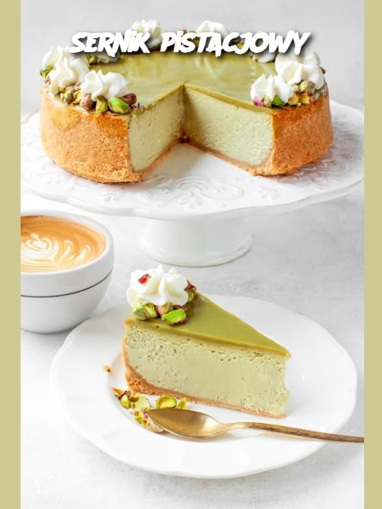 Sernik pistacjowy
