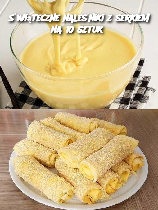 Świąteczne naleśniki z serkiem na 10 sztuk