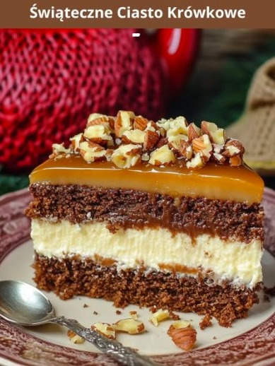 Świąteczne Ciasto Krówkowe