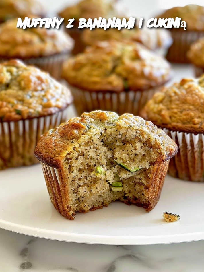 Muffiny z bananami i cukinią